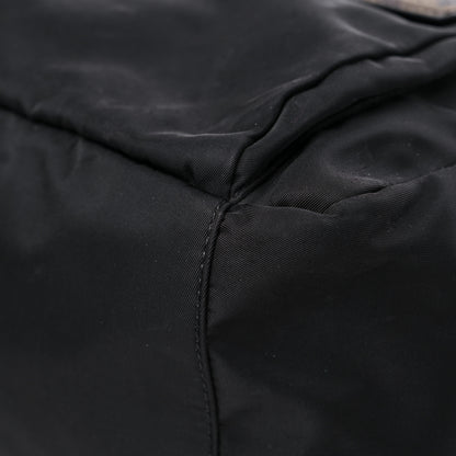 Fendi Nylon Glazed Fabric Vitello Liberty FF 1974 Diagonal Tobacco Moresco Black 9 of 18