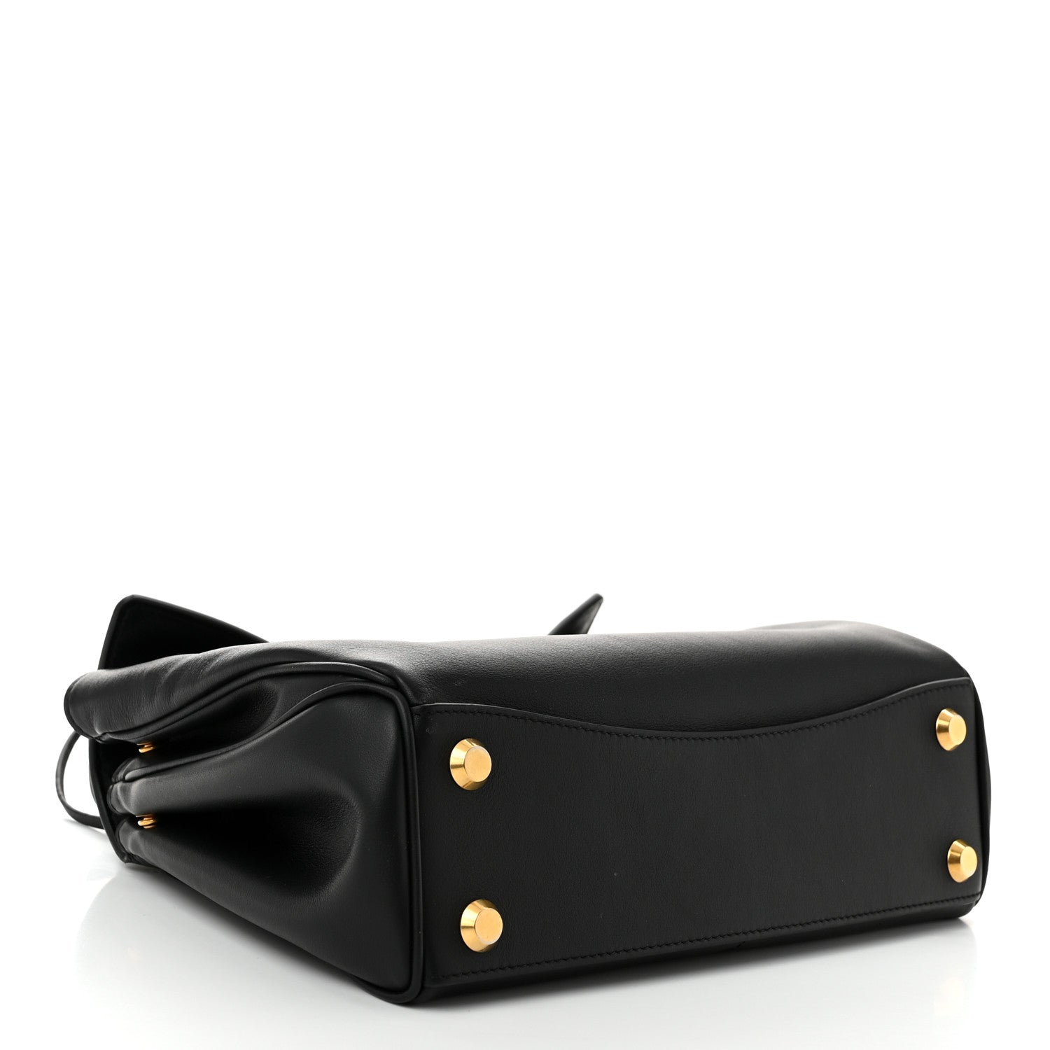 Balenciaga Natural Smooth Calfskin Small Rodeo Top Handle Handbag Black 4 of 11