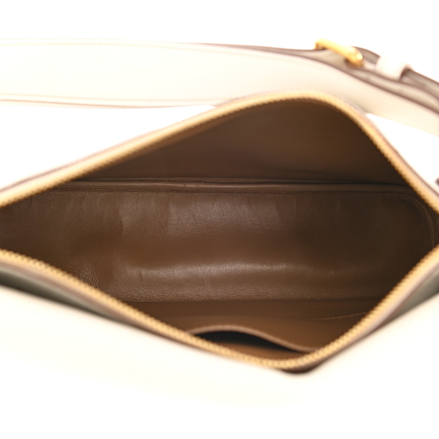 Prada Vitello Daino Flap Shoulder Bag Talco 6 of 11