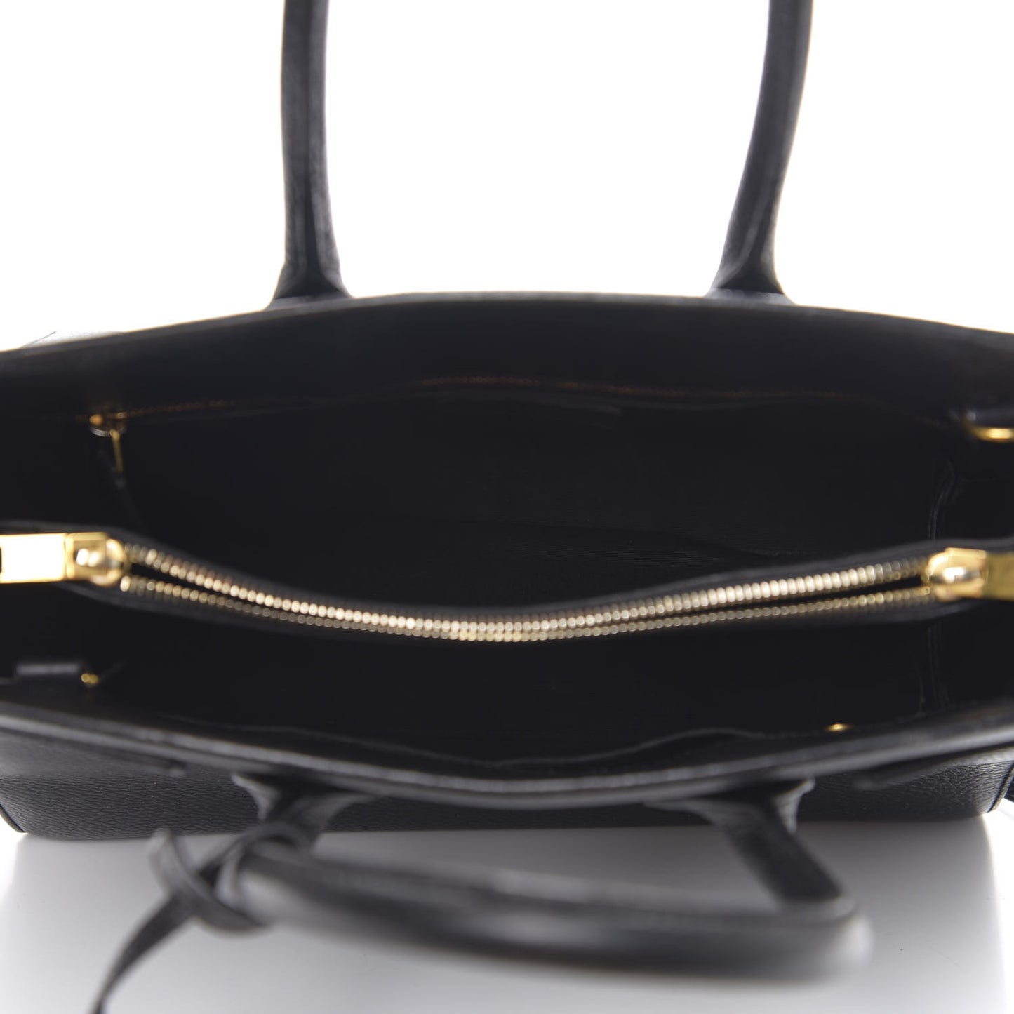 Grained Calfskin Small Sac De Jour Black