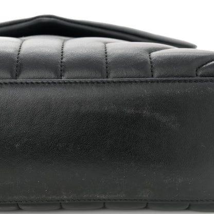 Saint Laurent Calfskin Y Quilted Monogram Small Loulou Chain Satchel Black 12 of 13
