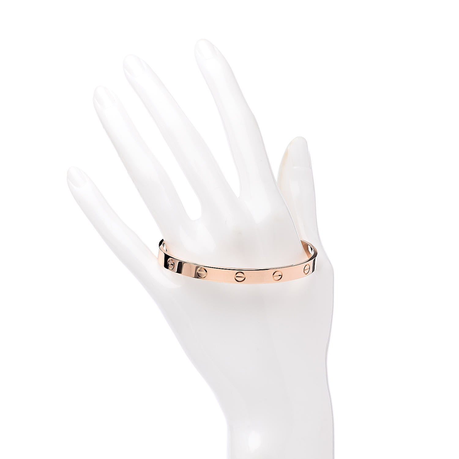 Cartier 18K Pink Gold LOVE Cuff Bracelet 19 2 of 6