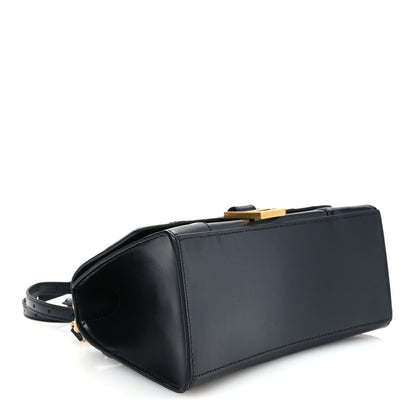 Balenciaga Shiny Box Calfskin Small Hourglass Top Handle Bag Black 4 of 11