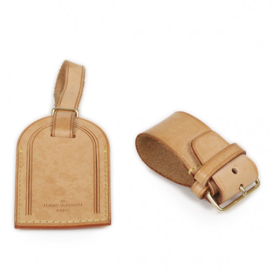 Louis Vuitton Vachetta Leather Luggage Tag and Loop 1 of 6