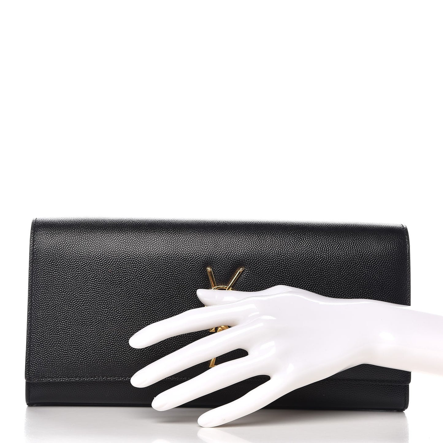 Grain De Poudre Monogram Cassandre Clutch Black