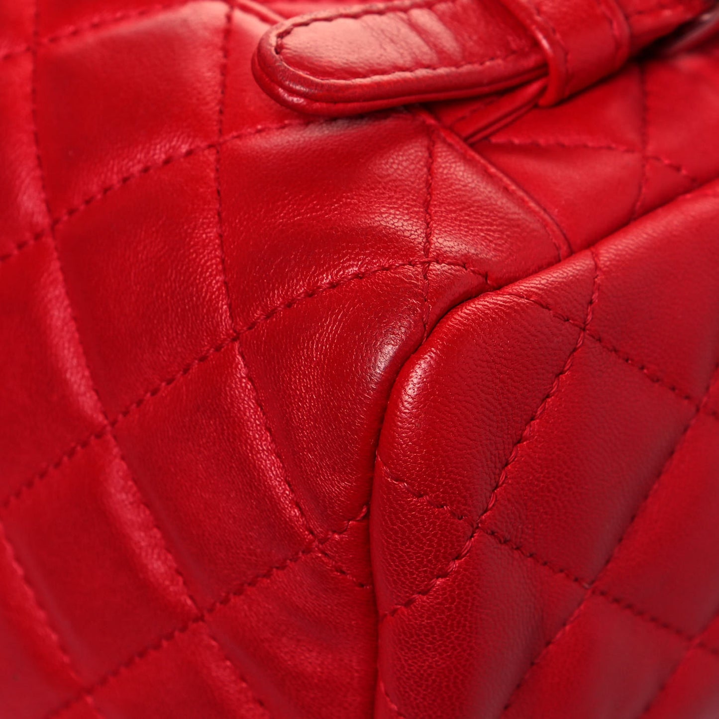 Lambskin Quilted Small Urban Spirit Backpack Red