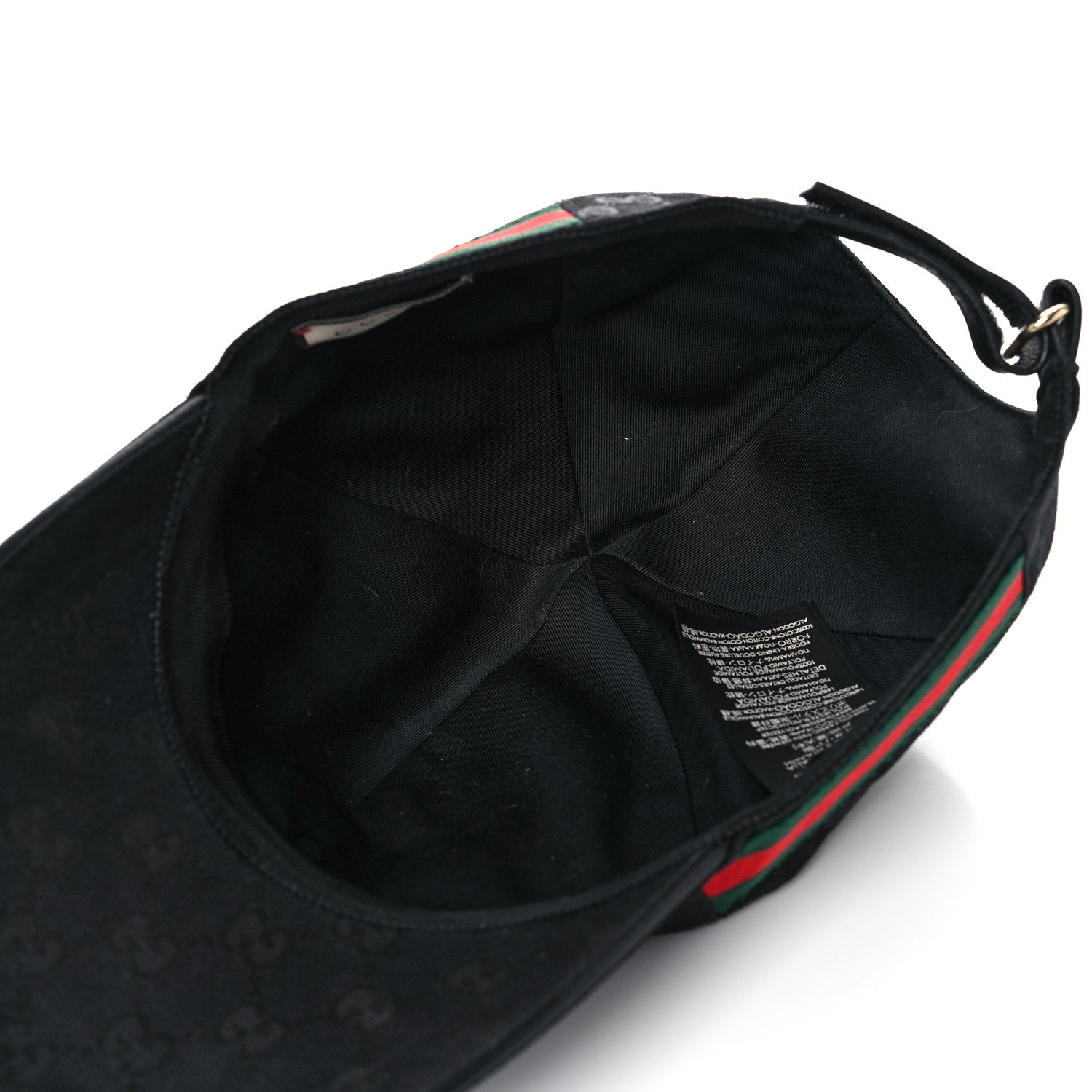 Gucci Monogram Web Baseball Hat M Black 5 of 8