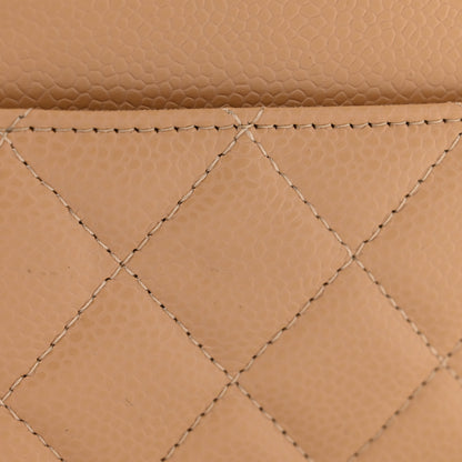 Chanel Caviar Quilted Wallet On Chain WOC Beige 13 of 13