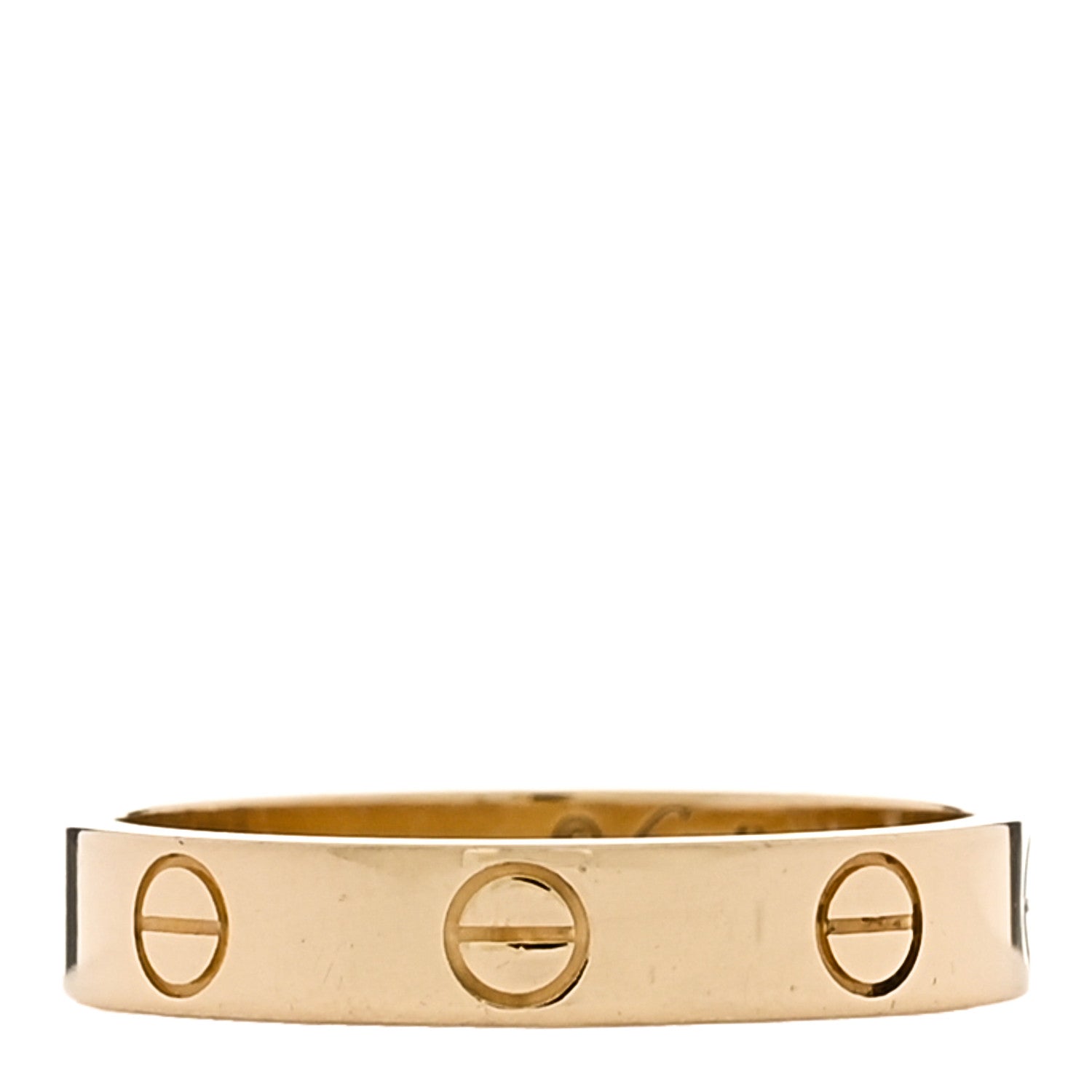 Cartier 18K Yellow Gold 3.5mm LOVE Wedding Band Ring 54 6.75 1 of 5