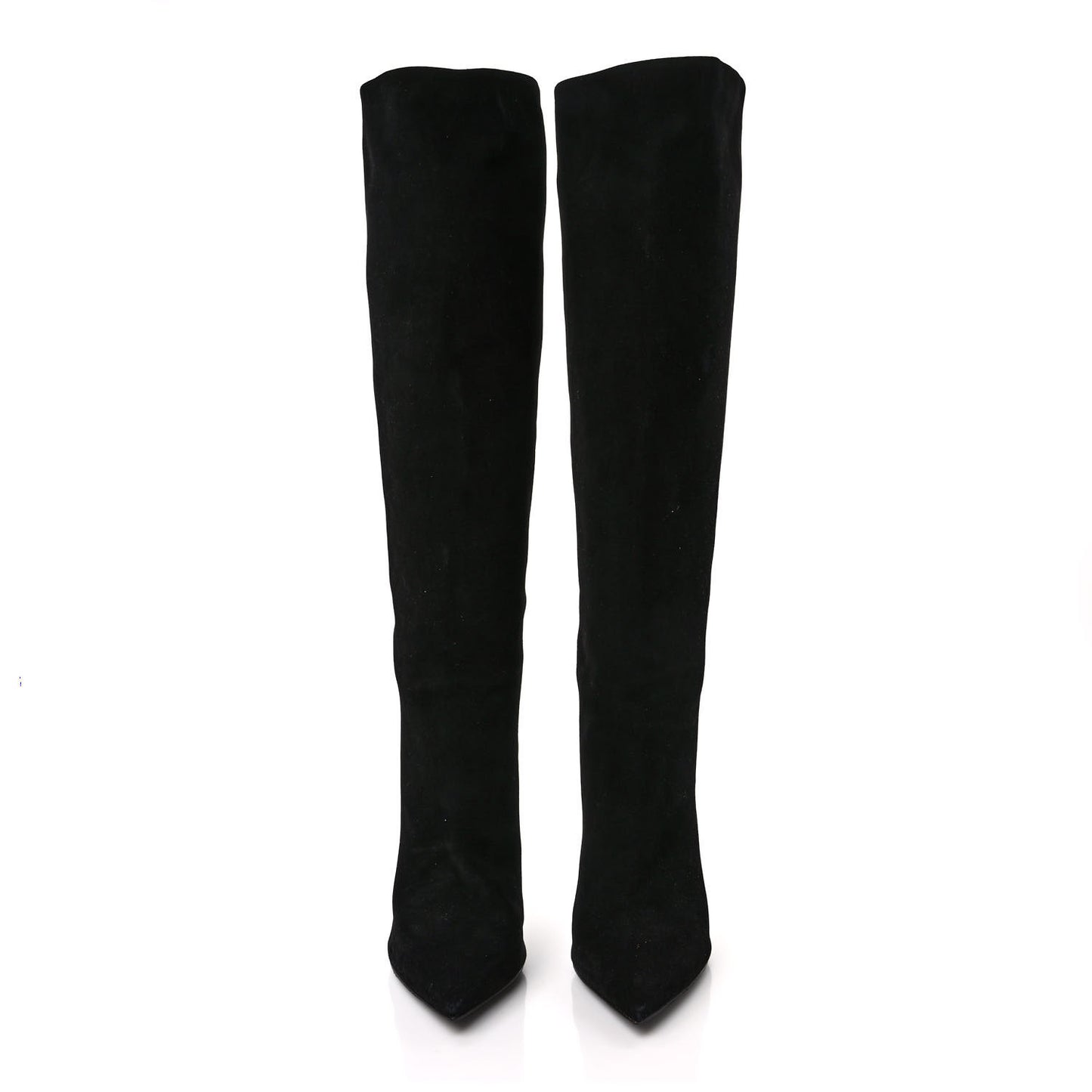 Suede High Boots 41 Black