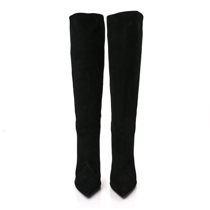 Louis Vuitton Suede High Boots 41 Black 2 of 6