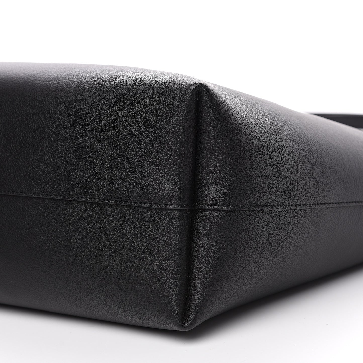 Calfskin Large Shopping Tote Black
