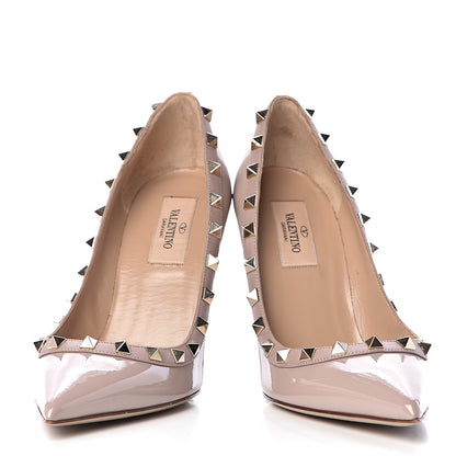 Valentino Garavani Patent Rockstud 100mm Pumps 36 Poudre 6 of 11