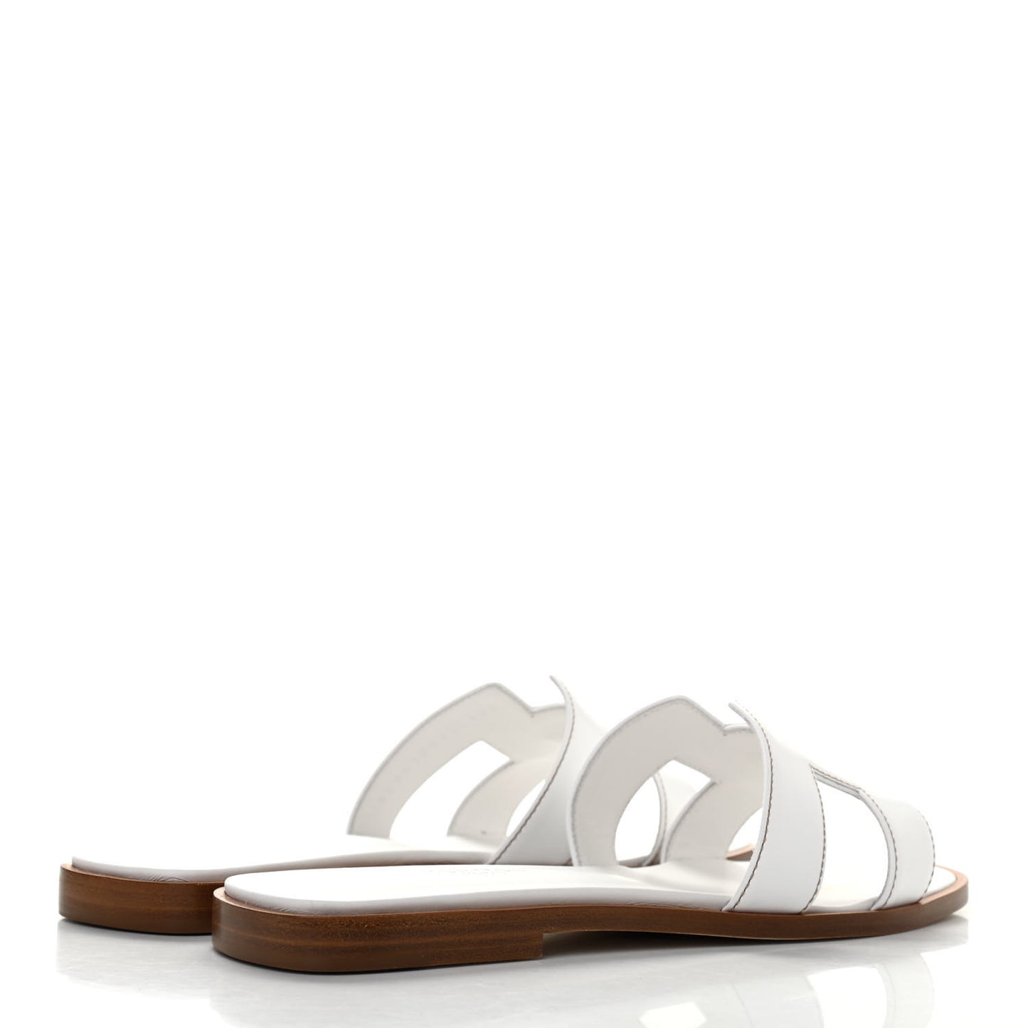 Box Calfskin Oran Sandals 36.5 White