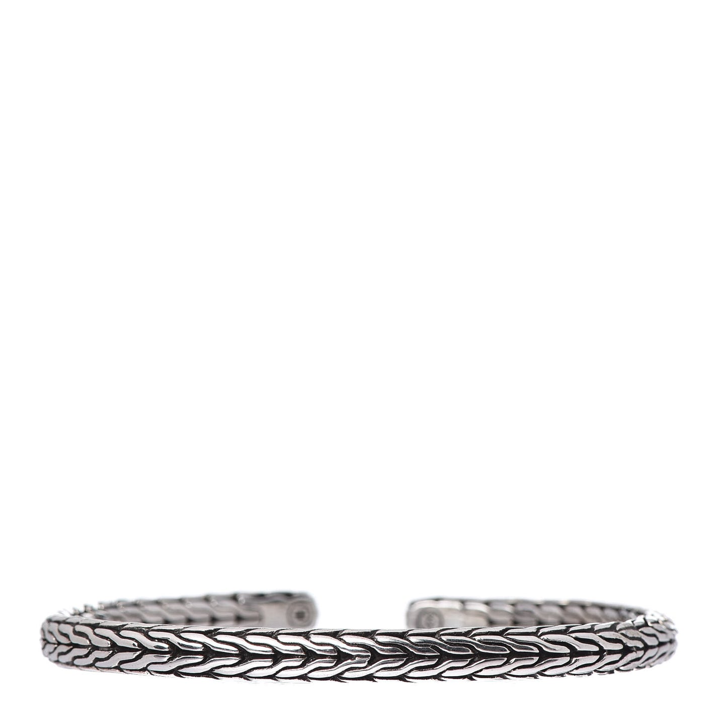 Sterling Silver 5.5mm Slim Classic Chain Cuff Bracelet