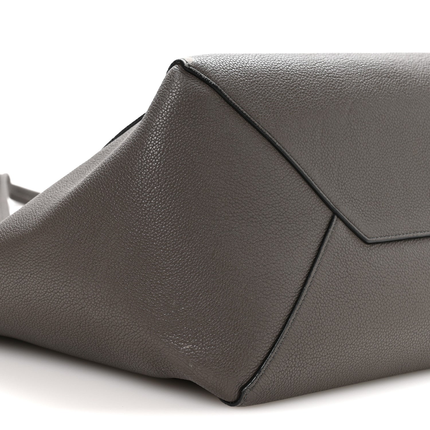 Celine Soft Grained Calfskin Medium Belt Cabas Phantom  Grey 9 of 10