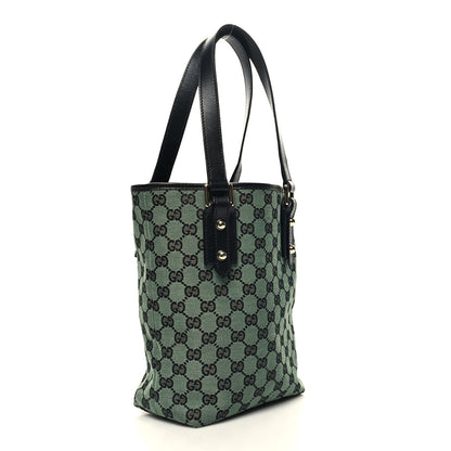 Gucci Monogram Tote Bag Green 3 of 10