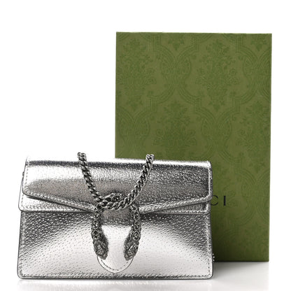 Gucci Metallic Calfskin Super Mini Dionysus Shoulder Bag Silver 11 of 11