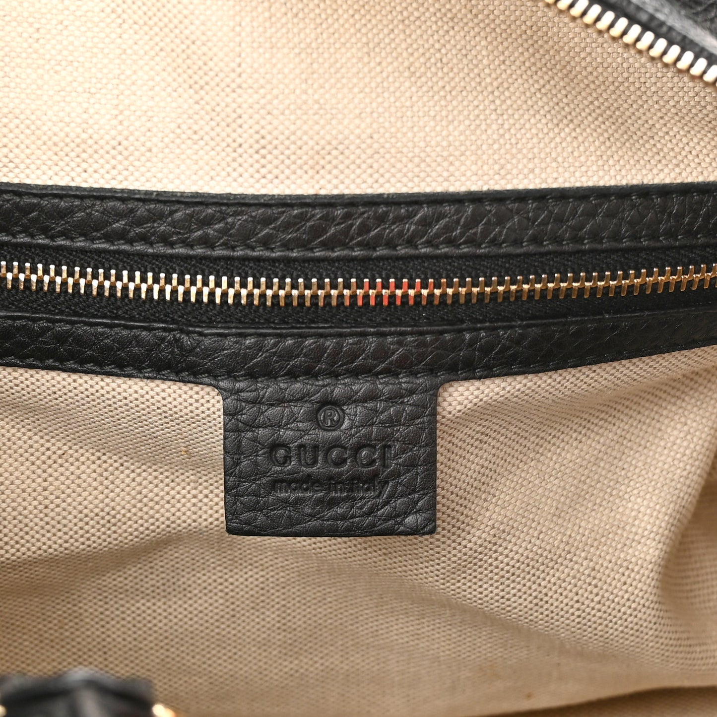 Calfskin Vintage Web Medium Boston Black