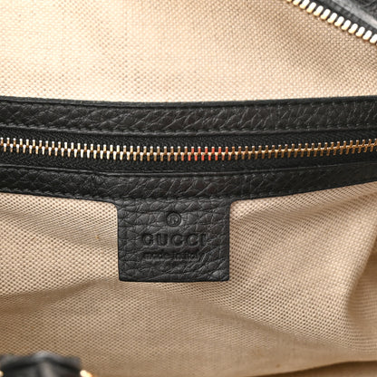Gucci Calfskin Vintage Web Medium Boston Black 5 of 14