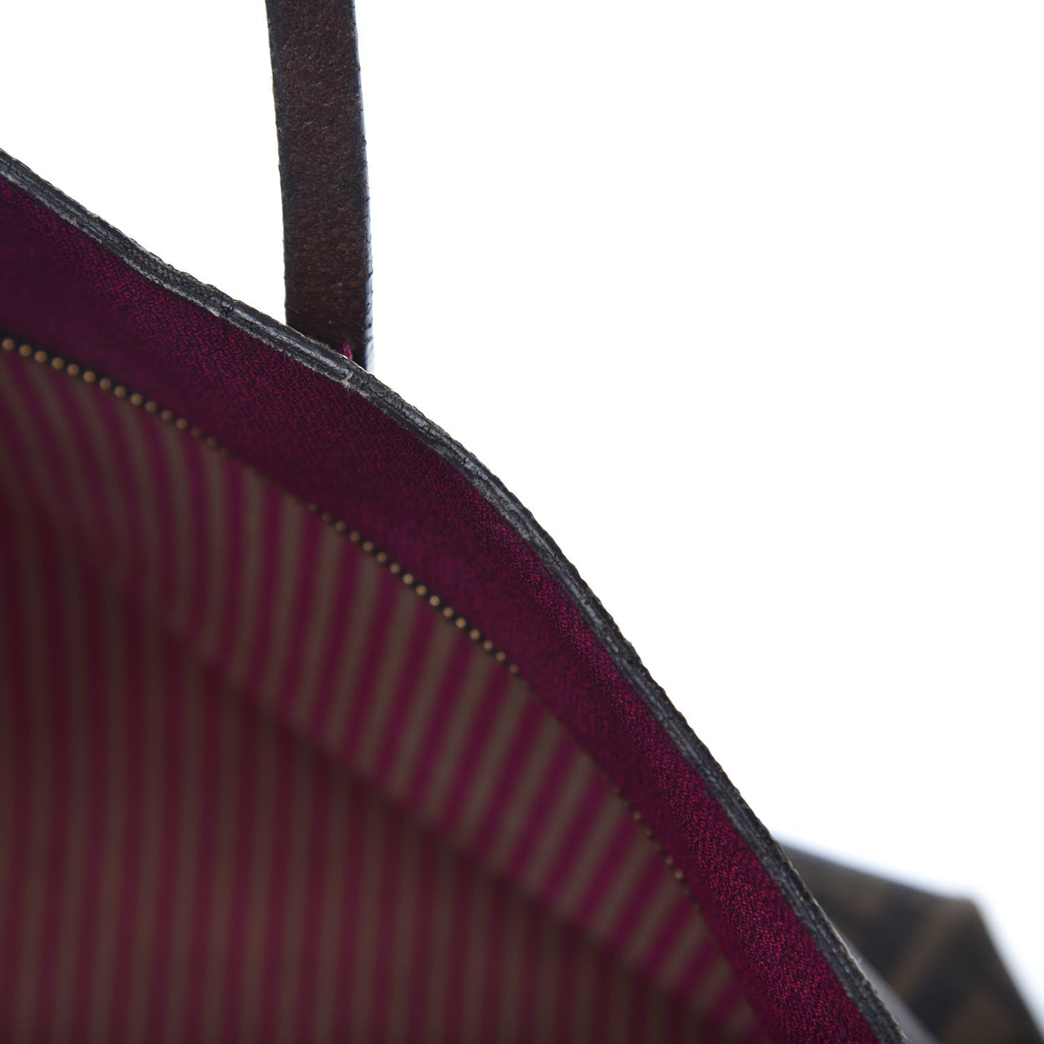 Fendi Zucca Spalmati Medium Roll Tote Tobacco Fuxia 15 of 19