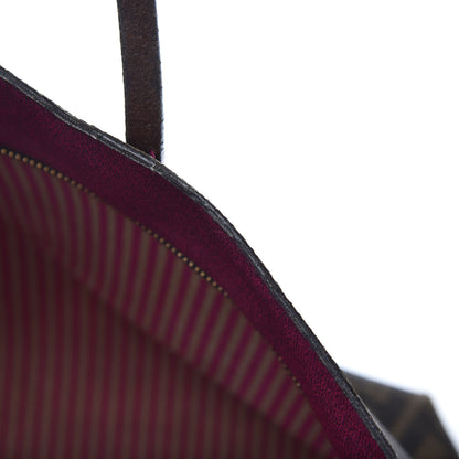 Fendi Zucca Spalmati Medium Roll Tote Tobacco Fuxia 15 of 19
