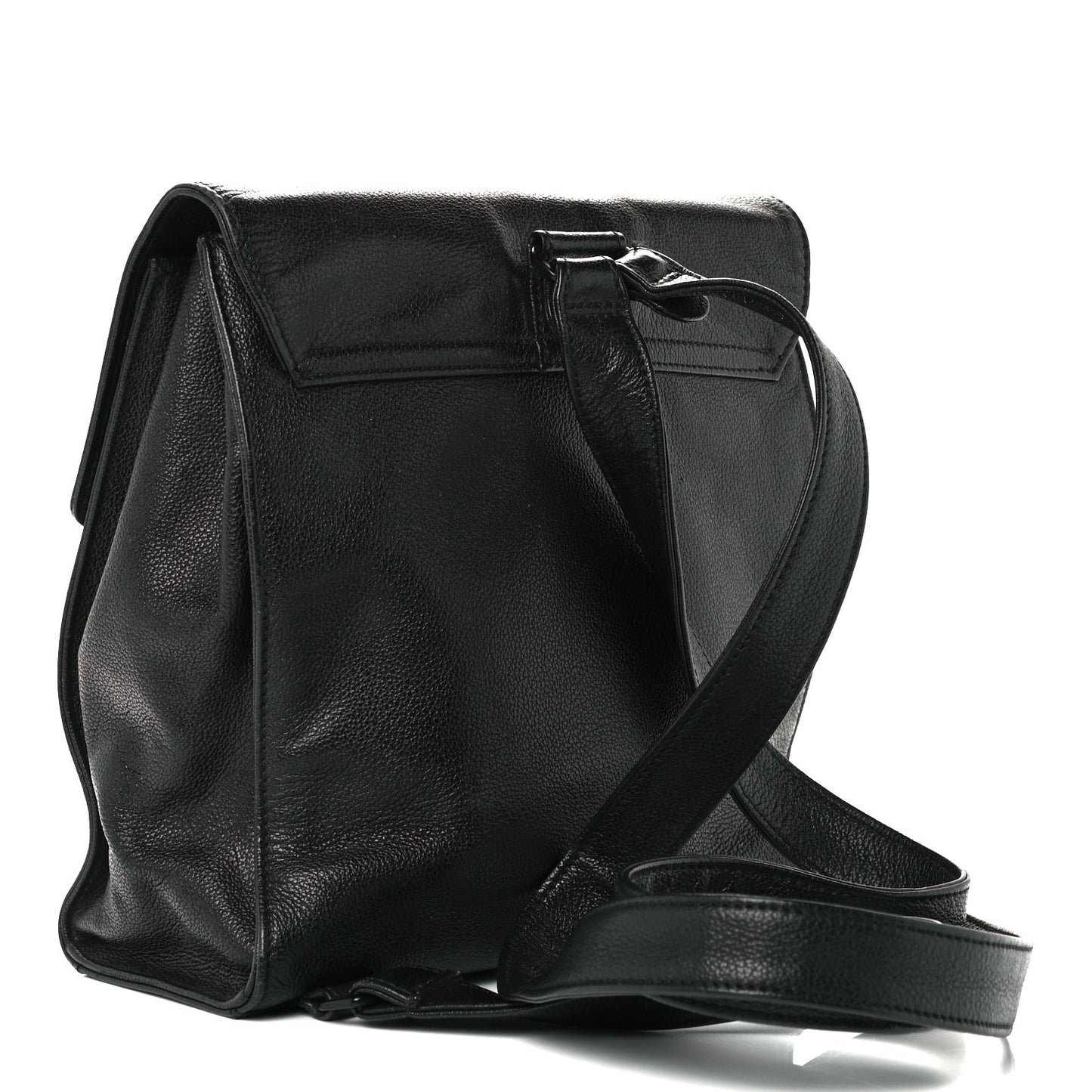 Grained Calfskin CC Backpack Black