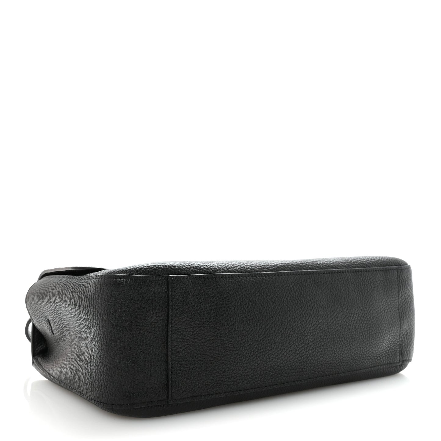 Grained Calfskin Small Souplissimo Maxi Flap Black