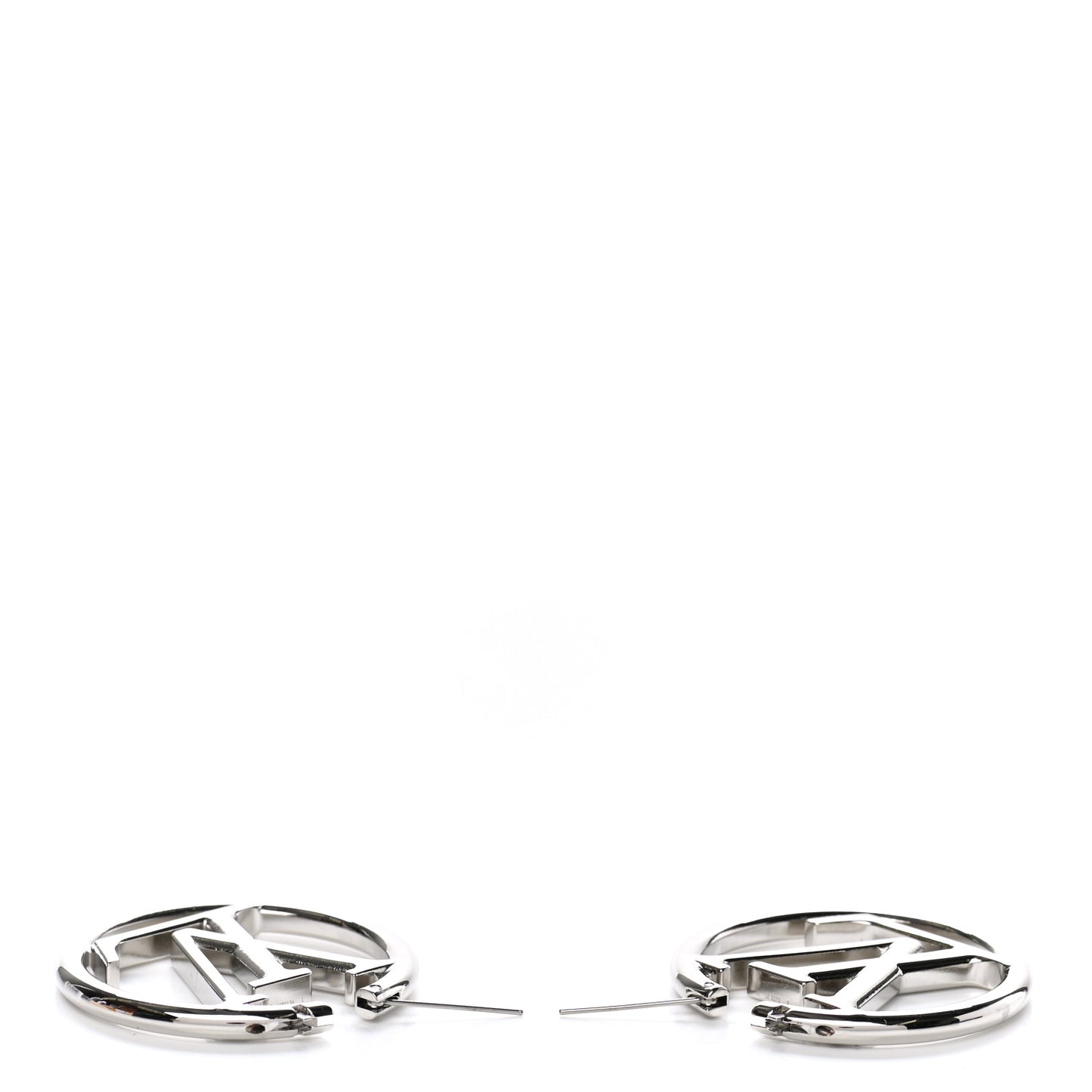 Palladium Louise Hoop Earrings Silver