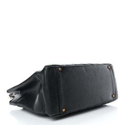Chanel Caviar Quilted Grand Shopping Tote GST Black 3 of 8