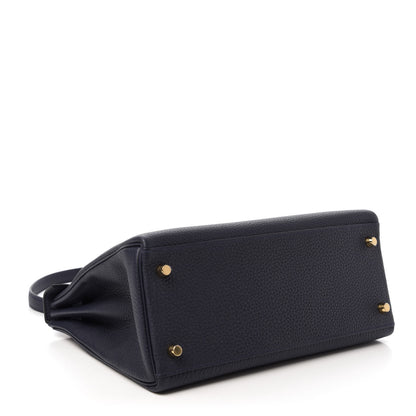 Hermes Togo Kelly Retourne 28 Bleu Nuit 4 of 12