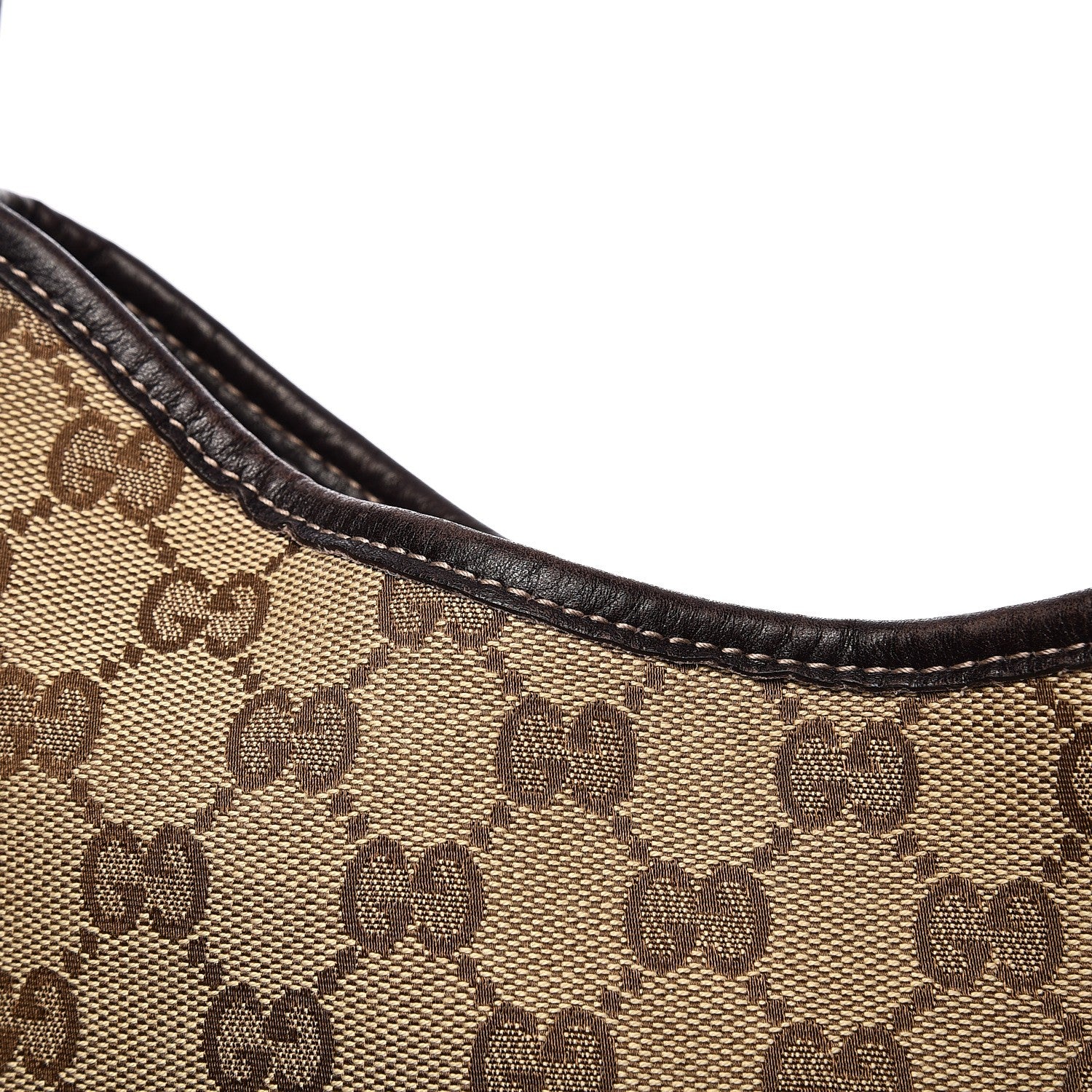 Gucci Monogram Medium New Britt Hobo Dark Brown 9 of 11
