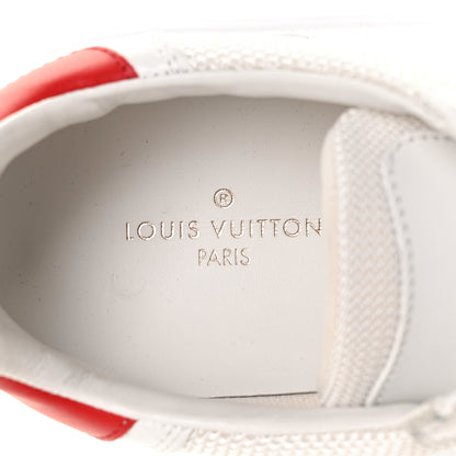 Louis Vuitton Calfskin Mongram Beverly Hills Sneakers 7 White Red 6 of 8