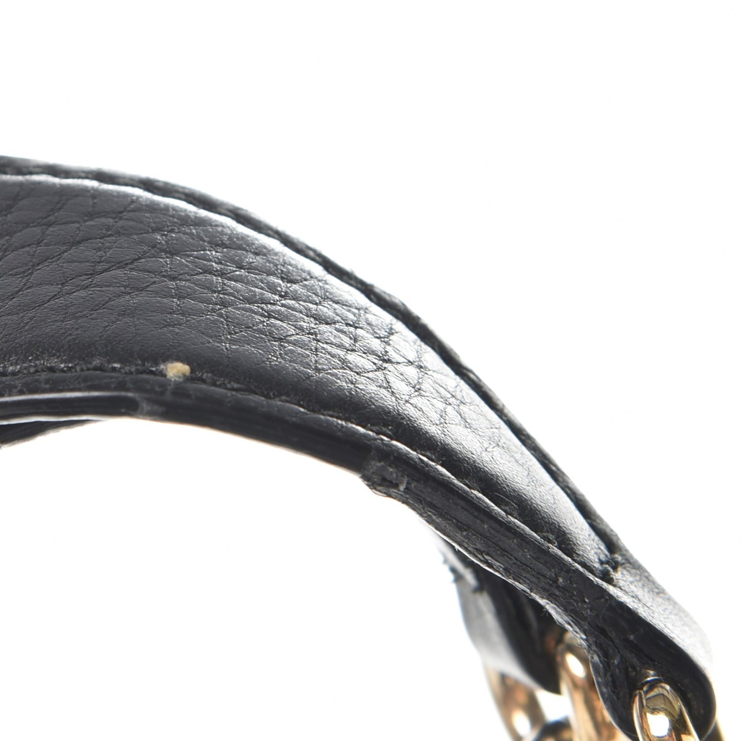 Pebbled Calfskin Medium Soho Chain Shoulder Bag Black