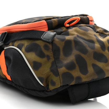 Burberry Nylon Leopard Print Leo Sling Bag Light Green Orange 9 of 10
