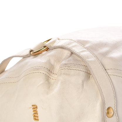 Miu Miu Vitello Lux Bow Bag Quarzo 16 of 20