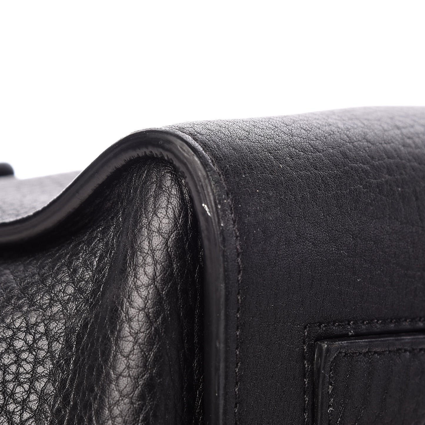 Crisped Calfskin Medium Tie Knot Tote Black