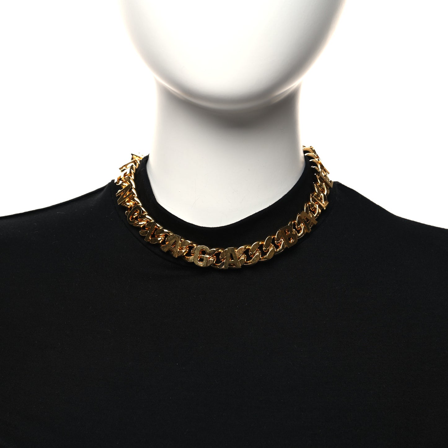 Logo Chain Necklace Gold