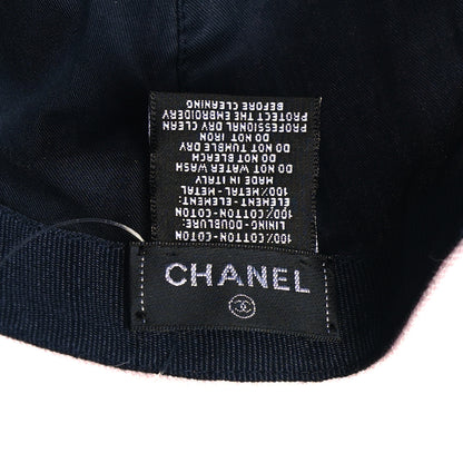 Chanel Cotton Sequin CC Cap Hat Light Pink 7 of 7