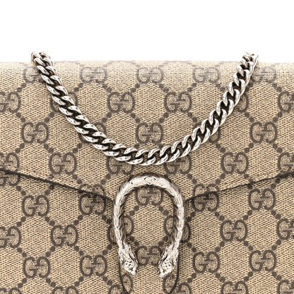 Gucci GG Supreme Monogram Mini Dionysus Chain Wallet Beige Taupe 8 of 15