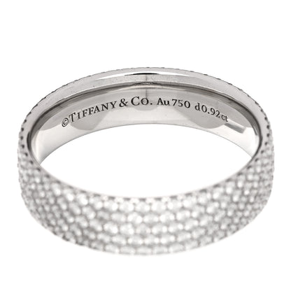 Tiffany 18K White Gold Diamond Metro Five-Row Ring 53 6.5 4 of 5