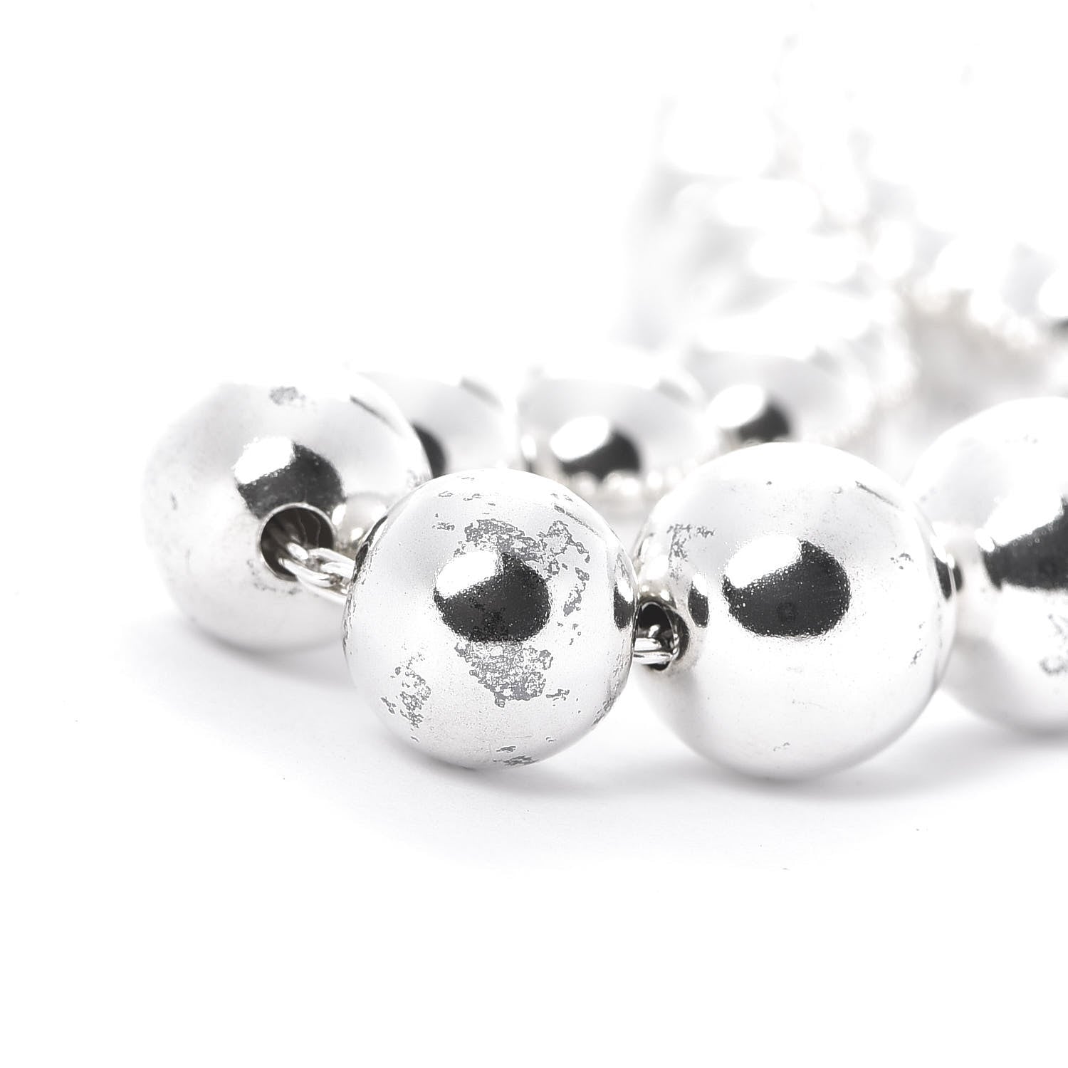 Tiffany Sterling Silver HardWear Graduated Ball Necklace 6 of 6