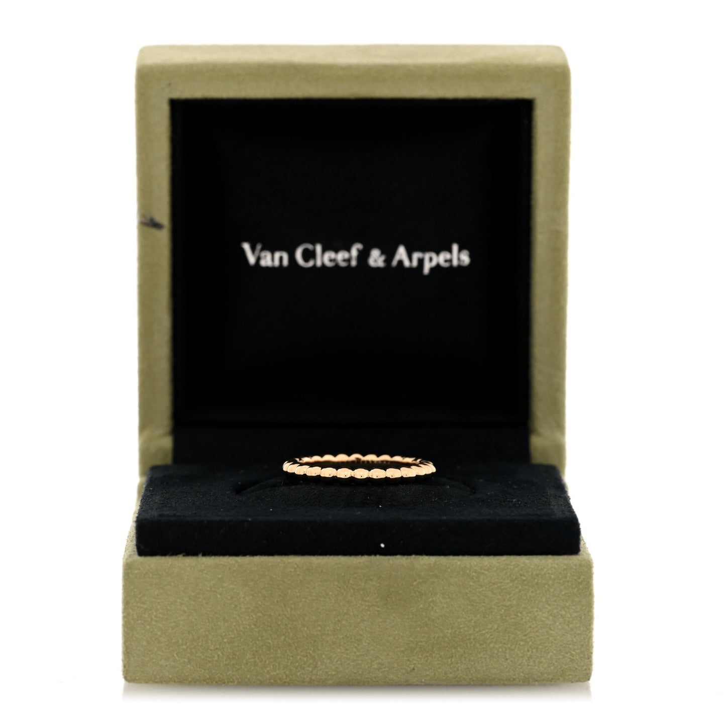 18K Yellow Gold Medium Perlee Ring 56 7.5