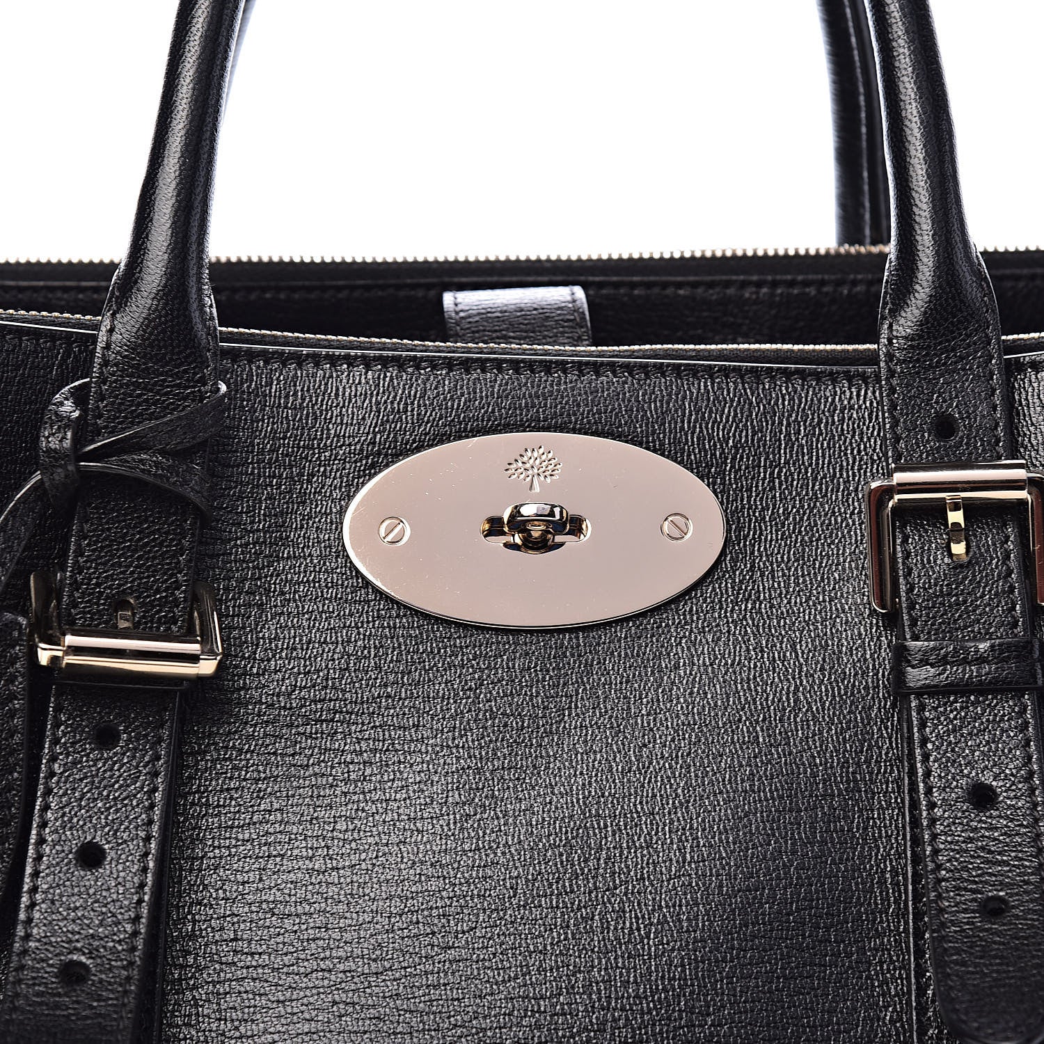 Mulberry Shiny Goatskin Small Bayswater Double Zip Tote Black 14 of 14