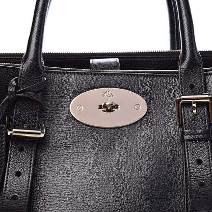 Mulberry Shiny Goatskin Small Bayswater Double Zip Tote Black 14 of 14