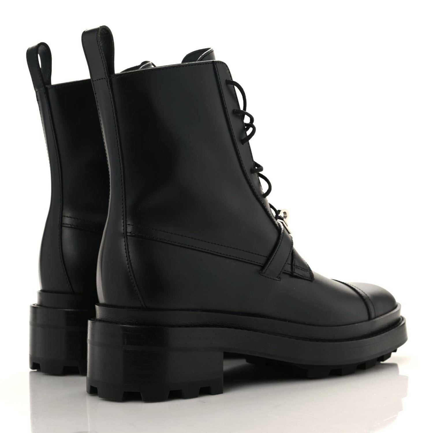 Hermes Glossed Calfskin Funk Ankle Boots 38 Black 2 of 10