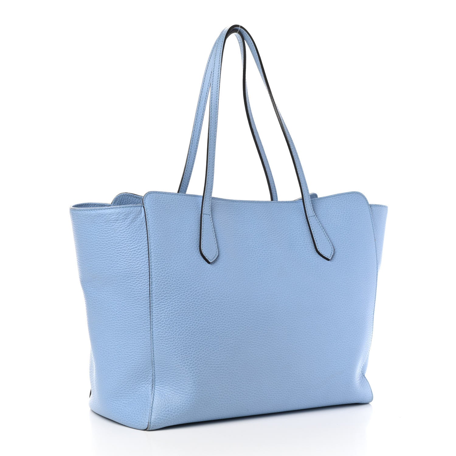 Gucci Dollar Calfskin Medium Swing Tote Mineral Blue 2 of 5