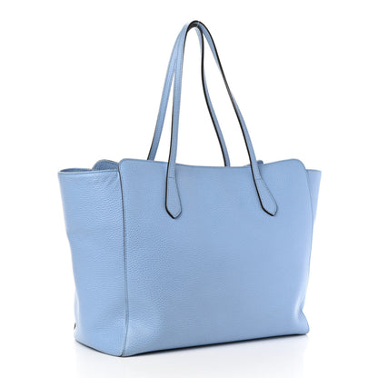 Gucci Dollar Calfskin Medium Swing Tote Mineral Blue 2 of 5