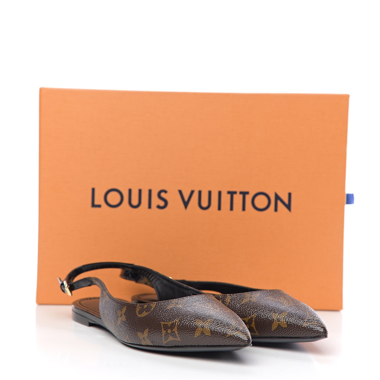 Louis Vuitton Patent Monogram Cherie Slingback Ballerina Flats 38 8 of 8