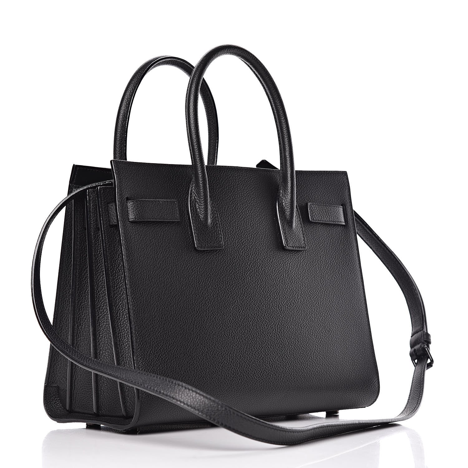 Saint Laurent Grained Calfskin Baby Sac De Jour Black 3 of 12
